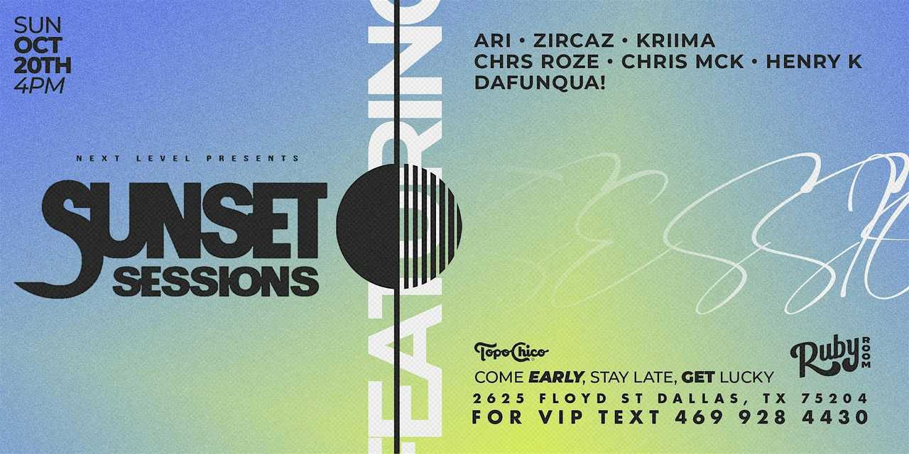 Sunset Sessions 10/20