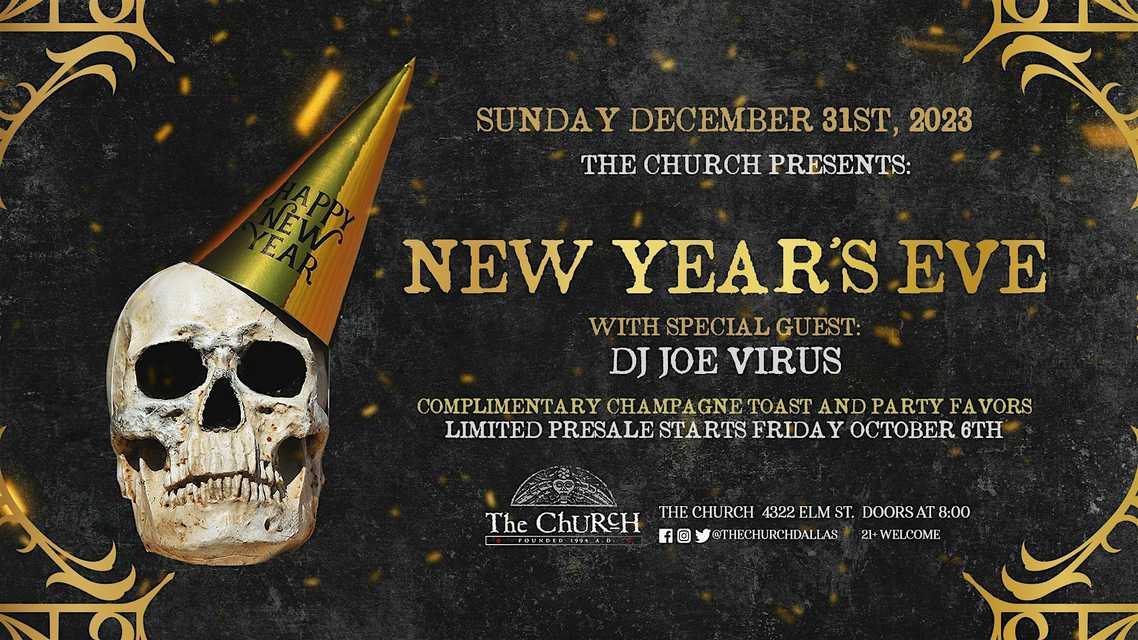 The Church Presents New Years Eve w/ DJ Virus