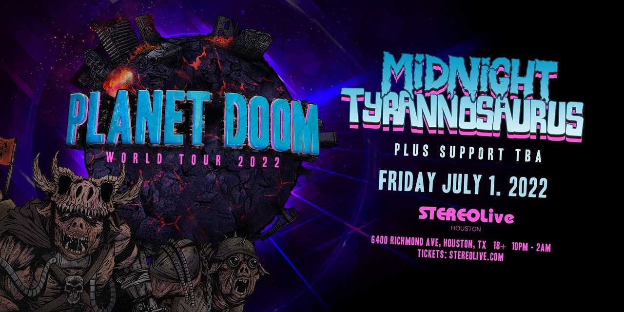 MIDNIGHT TYRANNOSAURUS "Planet Doom World Tour"