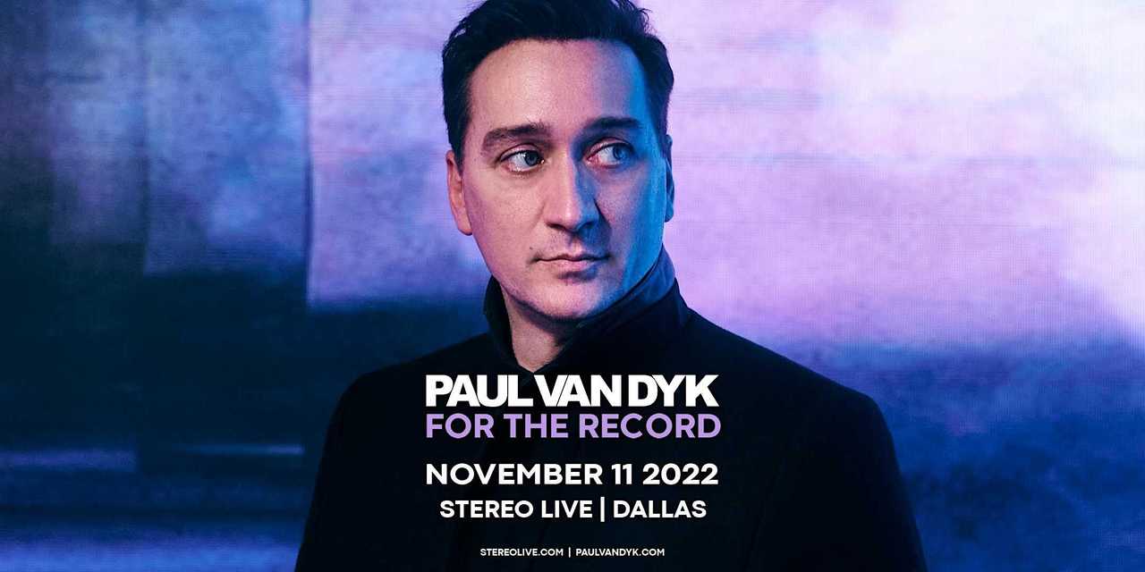 PAUL VAN DYK "For The Record" PAUL VAN DYK "For The Record"