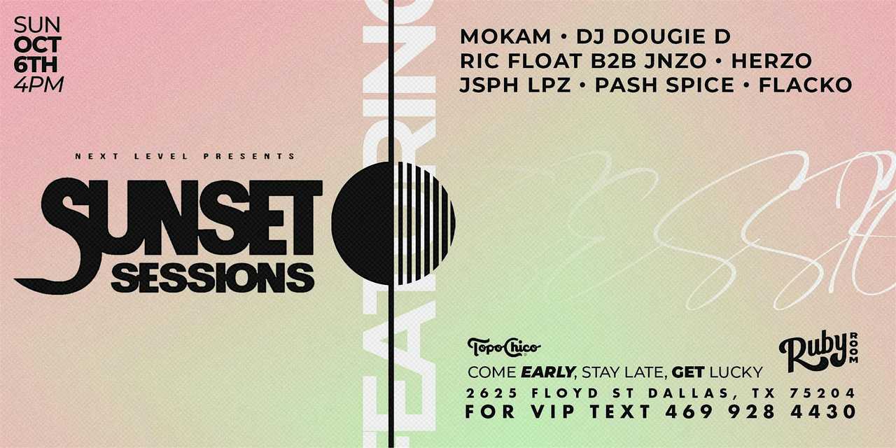 Sunset Sessions 10/6