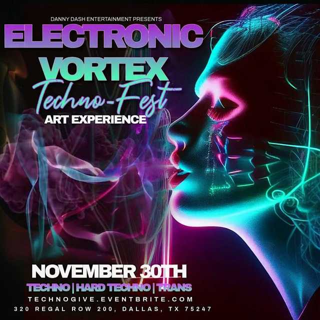 Electronic Vortex Techno  Art Exhibit