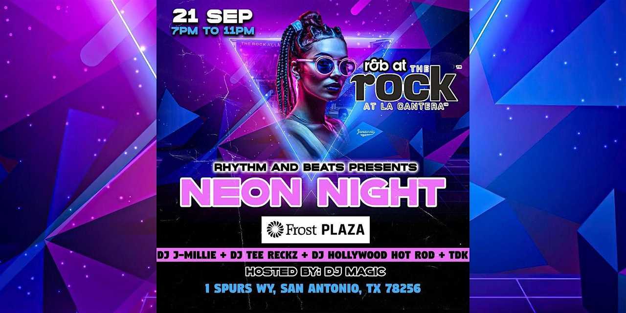 Rhythm and Beats presents Neon Night at The Rock