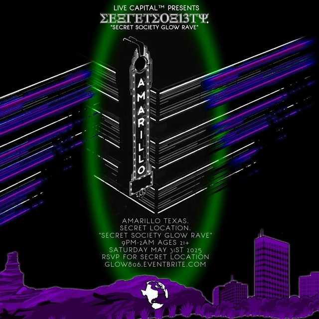 SECRET SOCIETY GLOW RAVE SECRET SOCIETY GLOW RAVE
